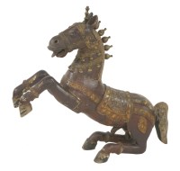 Lot 88 - An Indian carved and painted fertility horse
