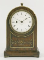 Lot 408 - A Regency rosewood mantel clock