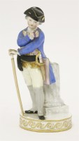 Lot 47 - A Meissen Figure of a young officer