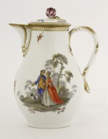 Lot 51 - A Meissen Coffee Pot and Cover