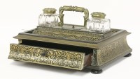 Lot 138 - A boullework deskstand