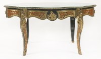 Lot 530 - A boullework inlaid and tortoiseshell centre table