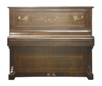 Lot 543 - A Bechstein upright rosewood inlaid piano