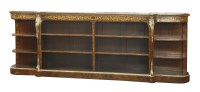 Lot 663 - A Victorian walnut credenza