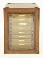 Lot 109 - A Victorian mahogany collector's cabinet