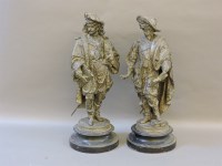 Lot 228 - A pair of Victorian spelter figures of men
