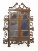 Lot 579 - A late Victorian mahogany wall cabinet