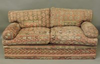 Lot 642 - A large three seat Kilim sofa