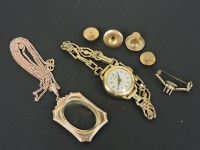 Lot 18 - A ladies gold plated Bentima watch