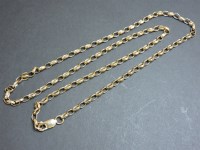 Lot 75 - A 9ct gold filed belcher chain