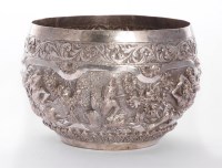 Lot 17 - A Burmese silver bowl