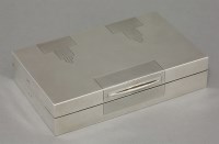 Lot 1163A - An Art Deco silver cigarette box
