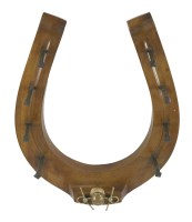 Lot 639 - An unusual Victorian walnut 'country house' coat or hat rack