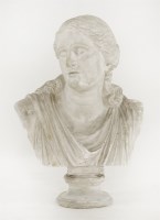 Lot 97 - A large plaster bust of Niobe