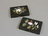 Lot 240 - A pair of 19th century Italian pietra dura paperweights