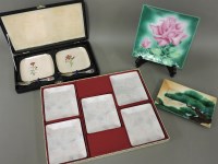 Lot 386 - Japanese cloisonné dishes