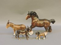 Lot 334 - A Beswick cantering shire horse