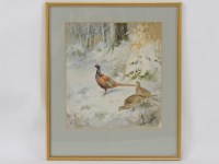 Lot 535 - Roland Green
PHEASANTS IN SNOWY LANDSCAPE
Signed l.r.