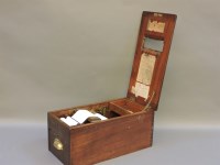 Lot 389 - A G H Gledhill & Sons mahogany key lock cash drawer