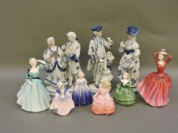 Lot 361 - Six Royal Doulton figures