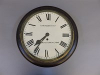 Lot 391 - A fusee wall clock