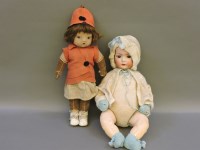 Lot 406 - A Victorian bisque head doll