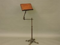 Lot 590 - A Victorian patent reading easel