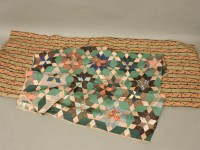 Lot 472 - A late Victorian English patchwork quilt