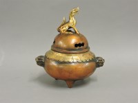 Lot 218 - A bronze incense burner