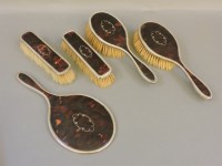 Lot 136 - A five piece dressing table set