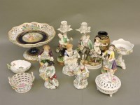 Lot 347 - Seven Continental porcelain figures