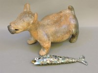 Lot 272 - A reticulated fish