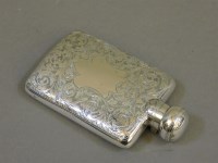 Lot 140 - A late Victorian silver hip flask