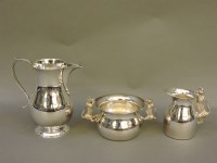 Lot 204 - A modern silver cream jug