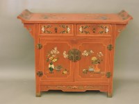 Lot 695 - A modern Chinese lacquered cabinet