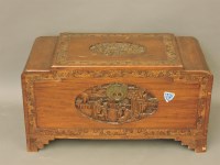 Lot 716 - A Chinese camphor wood trunk