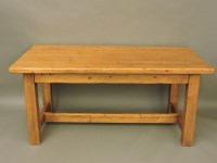 Lot 666 - A rustic pine table