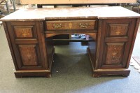 Lot 581 - A Victorian mahogany desk