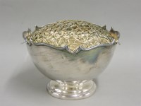 Lot 194A - A small silver rose bowl