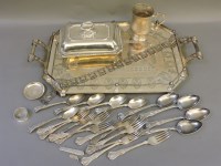 Lot 369 - A Walker & Hall Sheffield butler's tray