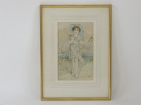 Lot 523 - William Stephen Coleman (1829-1904)
GIRL WITH A SKIPPING ROPE
Signed l.r.