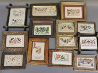 Lot 415 - A box of approximately thirty WW1 silk postcards