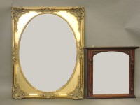 Lot 602 - A gilt framed wall mirror