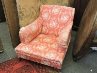 Lot 671 - A Howard style armchair