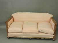 Lot 706 - An Edwardian painted frame three piece suite