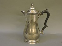 Lot 205 - A silver hot water jug