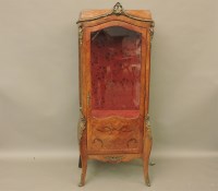 Lot 569 - A French inlaid vitrine