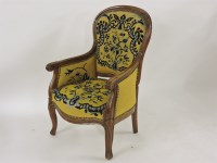 Lot 640 - A 19th century French armchair