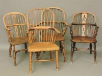 Lot 746 - Four Windsor chairs