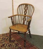 Lot 565 - A 19th century yew wood